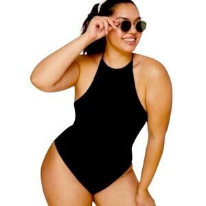 Andie Swim 'The Asbury' One Piece Swimsuit - Black - Size Medium NWT